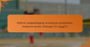 Defensiv spillplanlegging: Scouting av motstandere, Analyse av styrker, Strategier for oppgjør